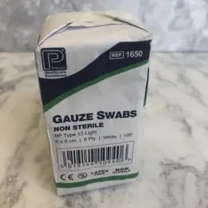 Sterile Gauze Swabs 8 Ply White (5 x 5 cm)